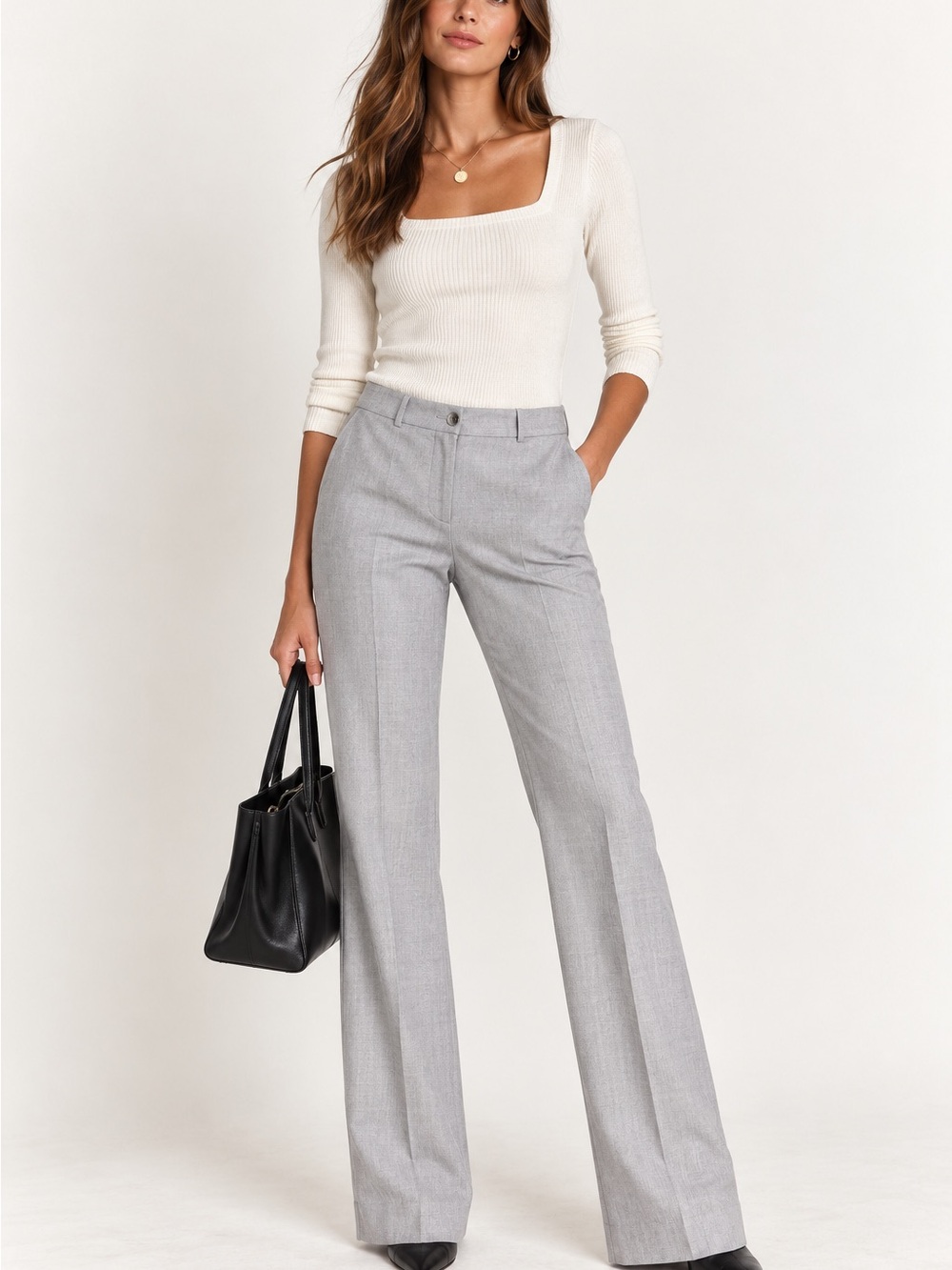 White House Black Market Classic Tailored The Boot Pants in size 6L. Like new.